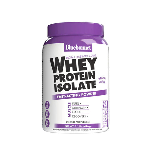 Bluebonnet - Whey Protein Isolate - Unflavored - 1.1lb