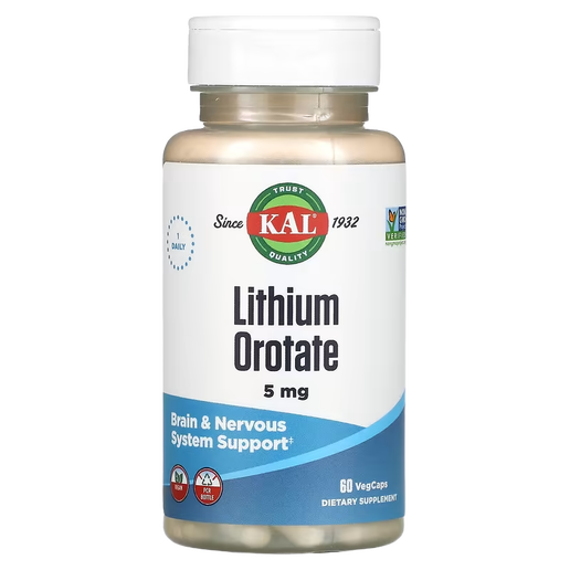 Kal - Lithium Orotate 5mg - 60 VCaps