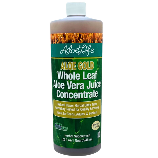 Aloe Life - Aloe Gold Whole Leaf Aloe Vera Juice Concentrate - 32oz