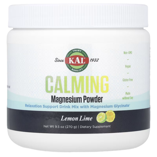 Kal - Calming Magnesium Powder (Lemon Lime Flavor) - 9.5 oz