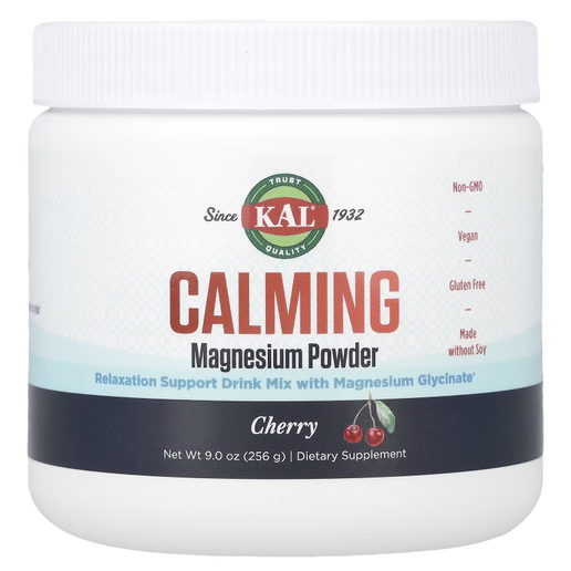 Kal - Calming Magnesium Powder (Cherry Flavor) - 9.5 oz
