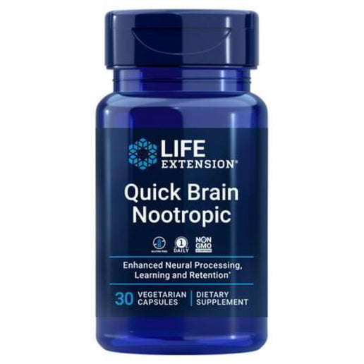 Life Extension - Quick Brain Nootropic - for Attention Memory Support - 30 VCaps