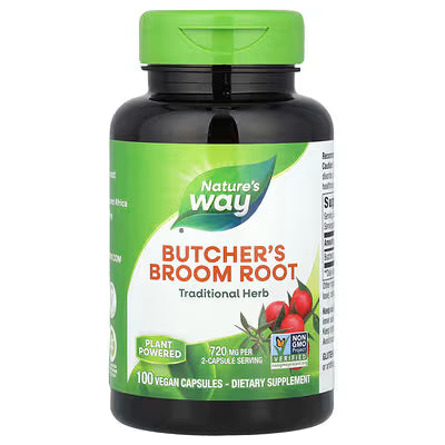 Nature's Way - Butcher’s Broom Root - 100 VCaps