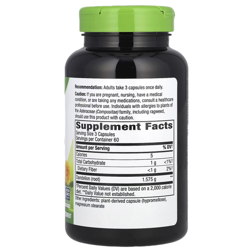 Nature's Way -  Dandelion Root - 180 caps