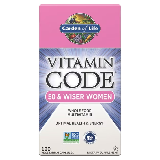 Garden of Life - Vitamin Code 50 and Wiser Women's Multi Capsules - 120 VCaps