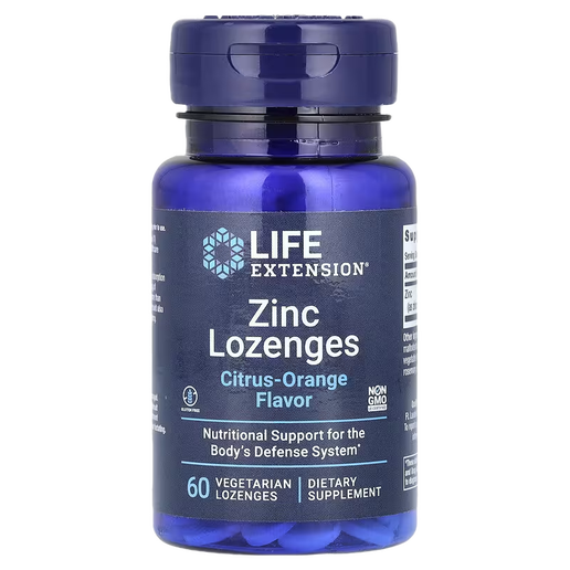 Life Extension - Enhanced Zinc Lozenges (Citrus Flavor) - 60 capsules