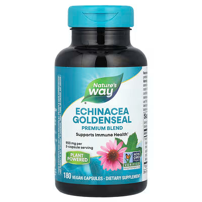 Nature's Way - Echinacea Goldenseal Non-GMO - 180 VCaps