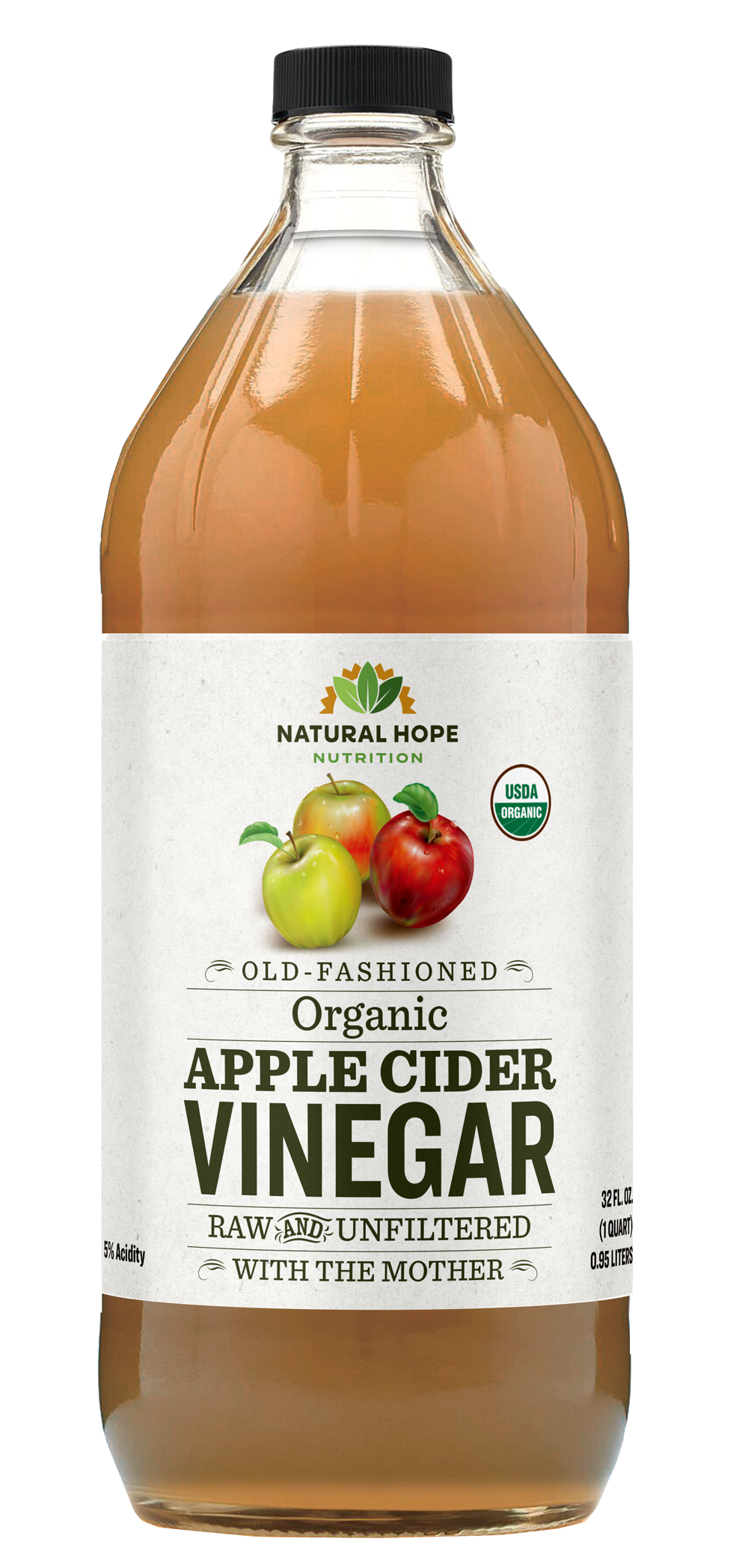 Natural Hope Herbals Apple Cider Vinegar 32floz  (grocery)