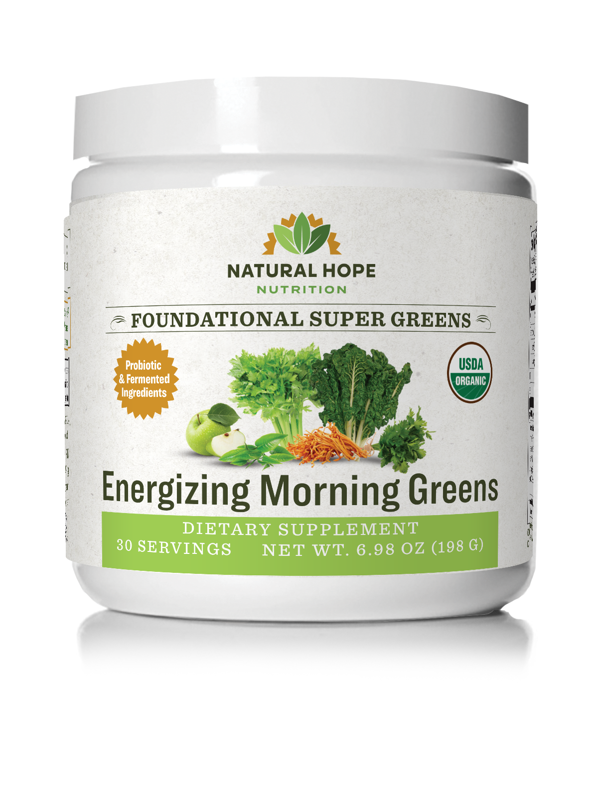 Natural Hope Morning Greens 30 Singles