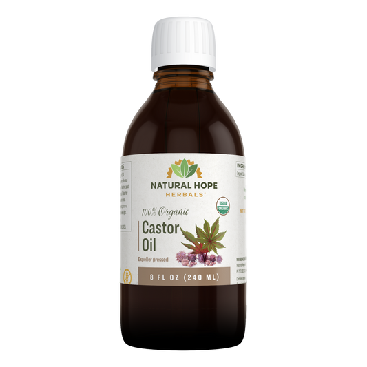 Natural Hope Herbals Organic Castor oil 8floz