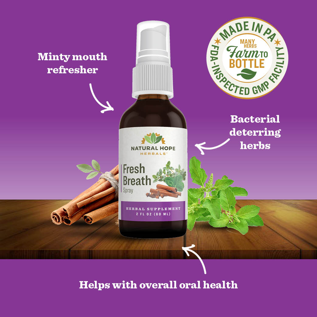 Natural Hope Herbals Fresh breath spray 1 floz