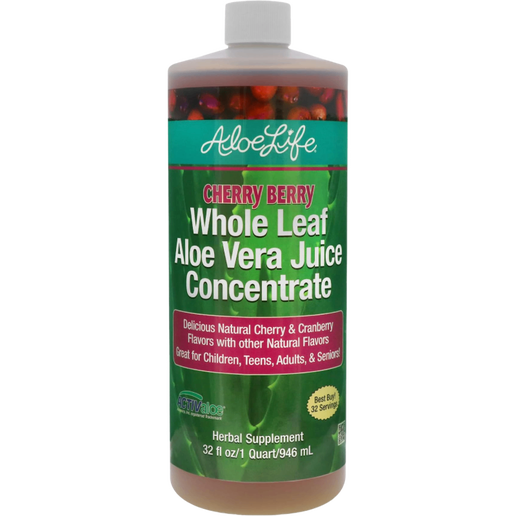 Aloe Life - Whole Leaf Aloe Vera Juice Concentrate (Cherry Berry) - 32 oz