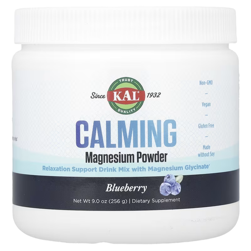 KAL - Calming Magnesium Powder (Blueberry Flavor) - 9 oz