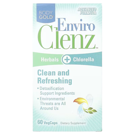Body Gold - Enviro Clenz - Herbal Fiber Cleanse & Detox Support - 60 VCaps