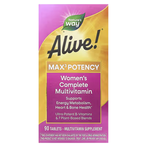 Nature's Way - Alive! Max3 Potency Daily Women's Multivitamin - 90 tablets