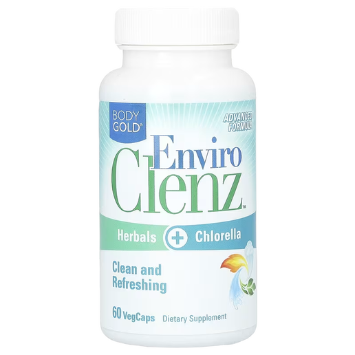 Body Gold - Enviro Clenz - Herbal Fiber Cleanse & Detox Support - 60 VCaps