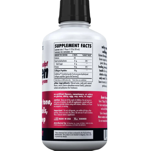Health Direct - Aminosculpt Sugar-Free Collagen - Tart Cherry - 30 oz