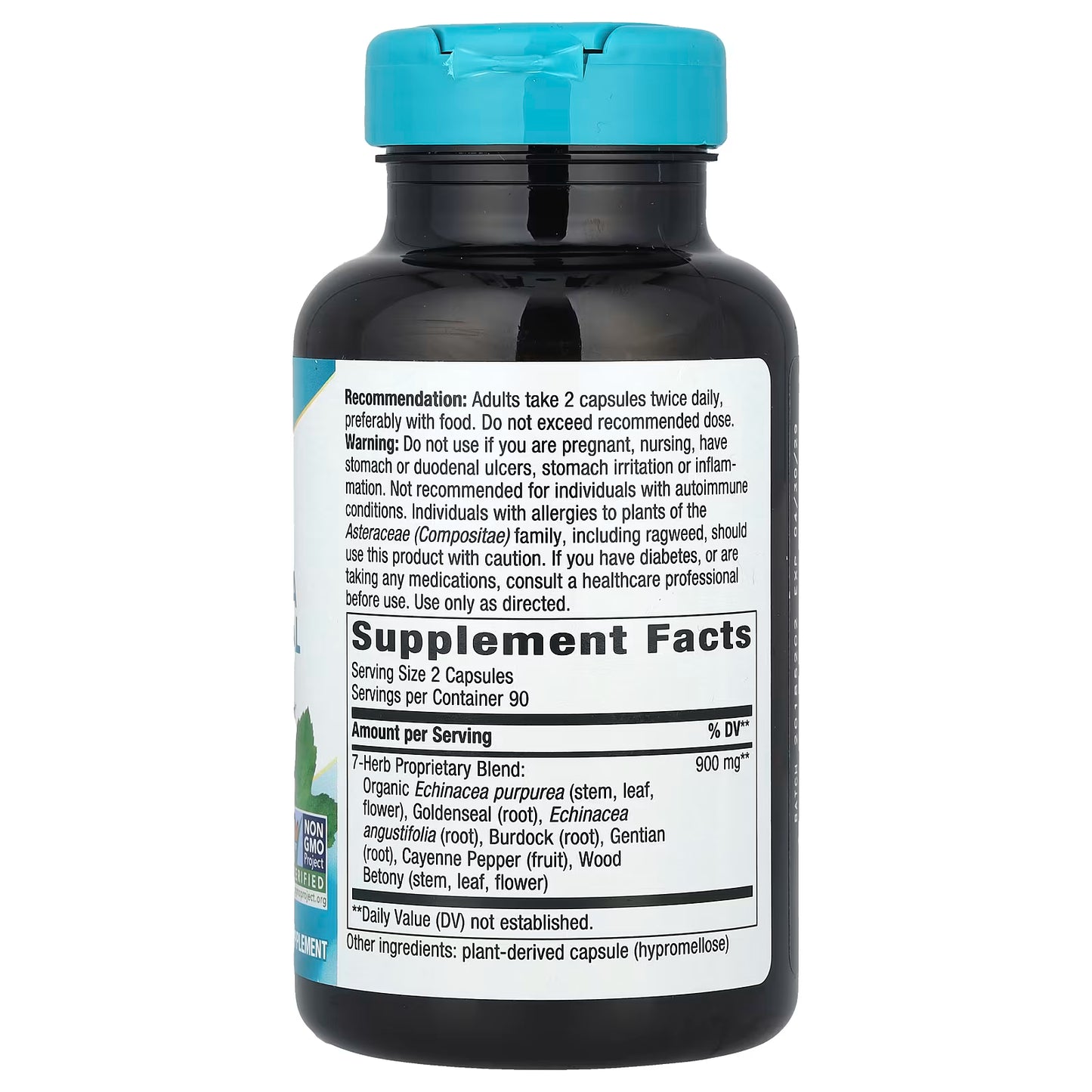 Nature's Way - Echinacea Goldenseal Non-GMO - 180 VCaps