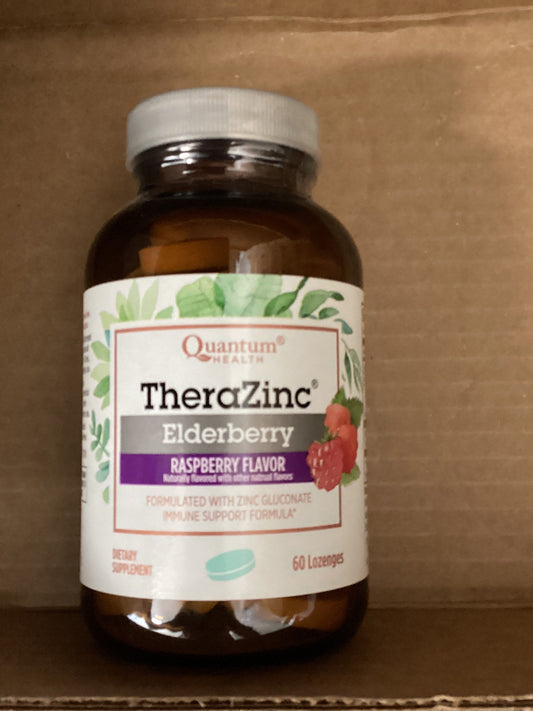 Quantum Health - TheraZinc® USDA Elderberry Raspberry Lozenges - 60 Lozenges