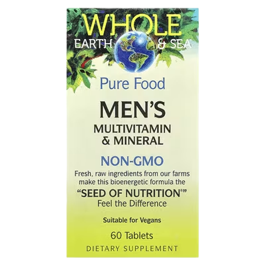 Natural Factors - (Whole Earth & Sea) - Men's Once a day Multivitamin - 60 Tablets
