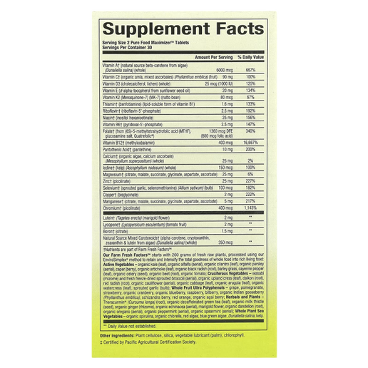 Natural Factors - (Whole Earth & Sea) - Men's Once a day Multivitamin - 60 Tablets