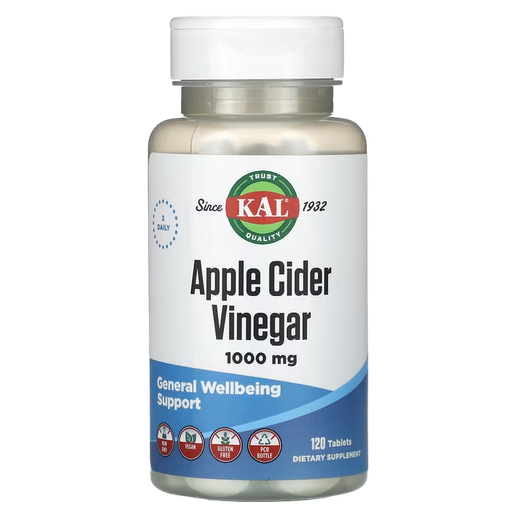 KAL - Apple Cider Vinegar Capsules 1000mg - 120 tablets