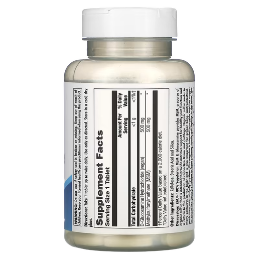KAL - 100% Vegetarian MSM & Glucosamine - 60 Tablets