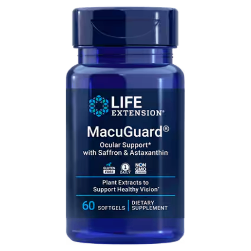 Life Extension - MacuGuard Ocular Support with Saffron & Astaxanthin - 60 Softgels