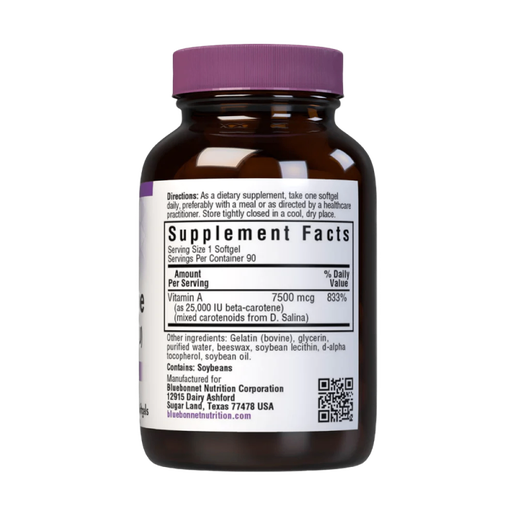 Bluebonnet - D. Salina Beta-Carotene 7500 mcg - 90 softgels