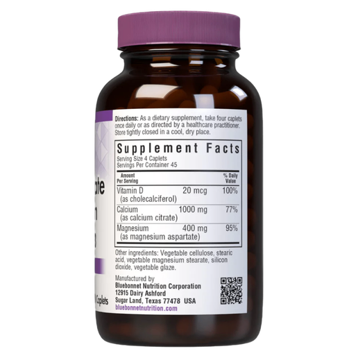 Bluebonnet - Calcium Citrate Magnesium Plus Vitamin D3 - 180 capsules