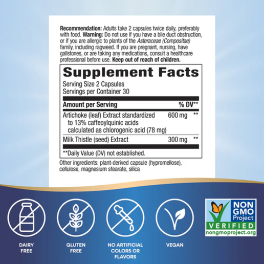 Nature's Way - Artichoke Premium Extract - 60 Capsules