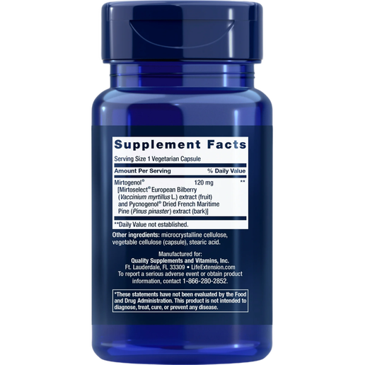 Life Extension - Eye Pressure Support with Mirtogenol - 30 Capsules