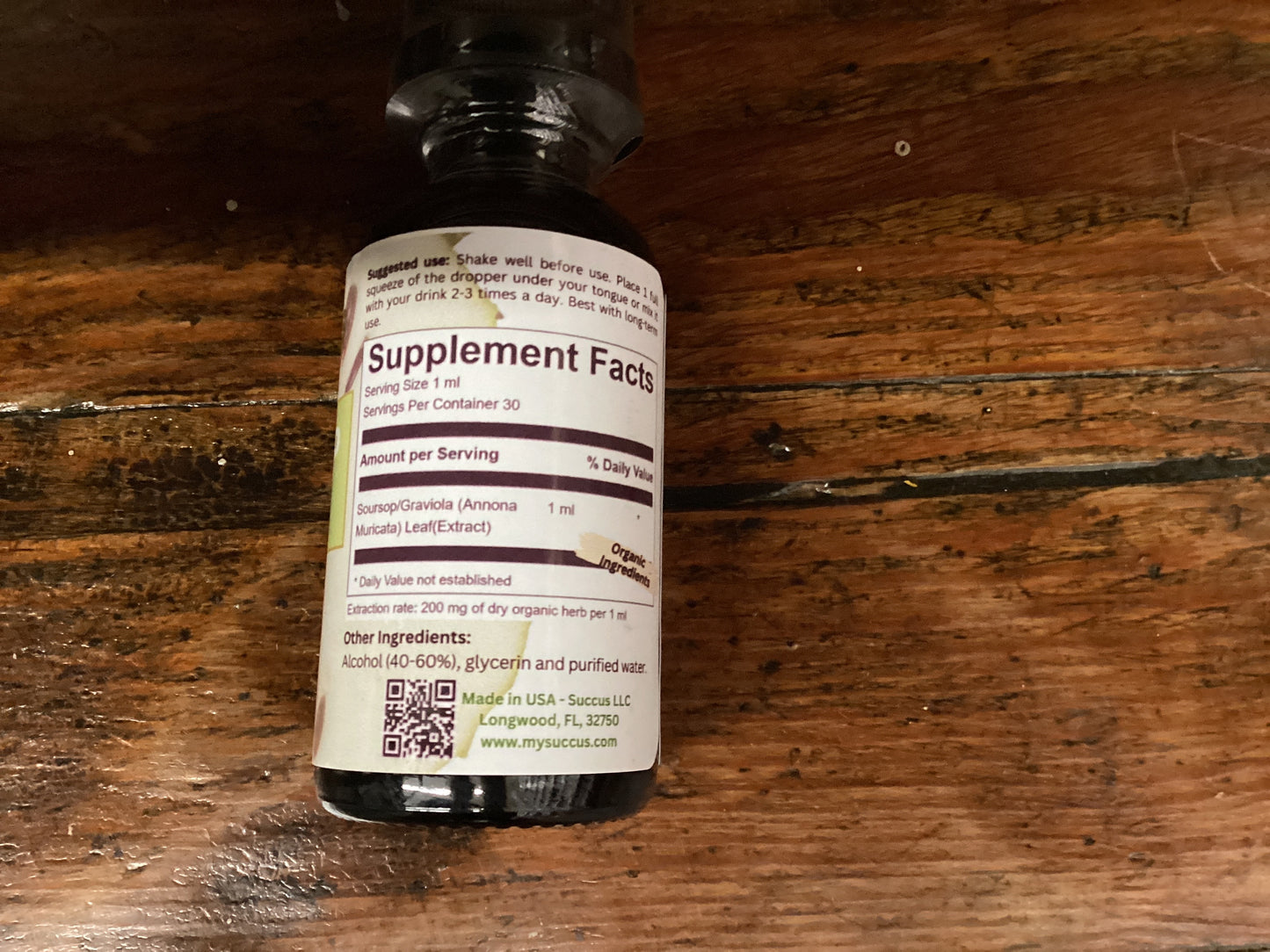 Succus Soursap (Graviola) 1floz Extract Immune System