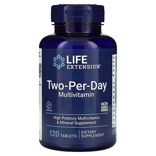 Life Extension - Two-Per-Day High Potency Multivitamin & Mineral Supplement - 120 tablets