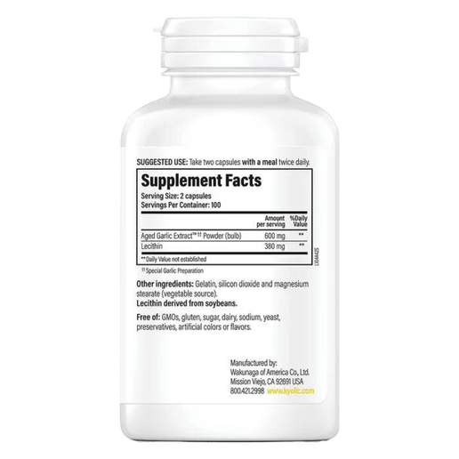 Kyolic - Aged Garlic Extract Cholesterol Health - 200 capsules