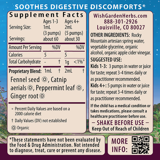 Wishgarden - Digestive Rescue Kids - 2 oz pump