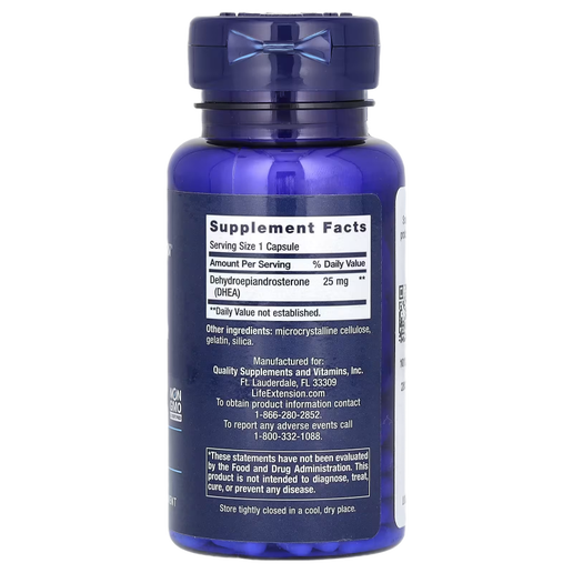 Life Extension - DHEA 25 mg - 100 Capsules