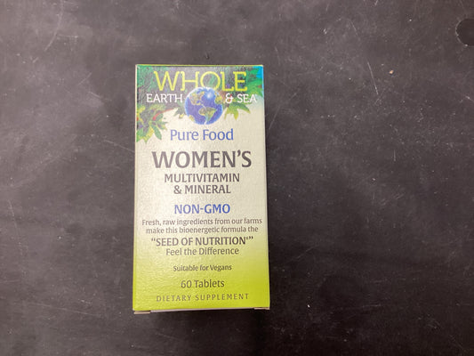 Natural Factors - Whole Earth & Sea - Women's Multivitamin & Mineral - 60 Tablets