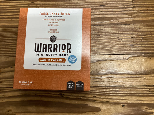 Warrior 10 mini nutty bars 6.3oz