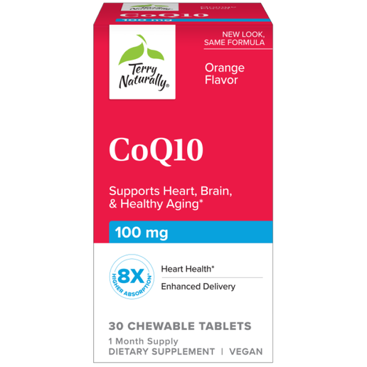 Terry Naturally - CoQ10 (Orange Flavor) - 30 Chewable Tablets