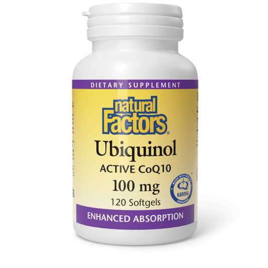 Natural Factors - Ubiquinol Active CoQ10 - 100mg- 120 Softgels