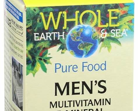 Natural Factors - Whole Earth & Sea - Men's Multivitamin & Mineral - 60 Tablets