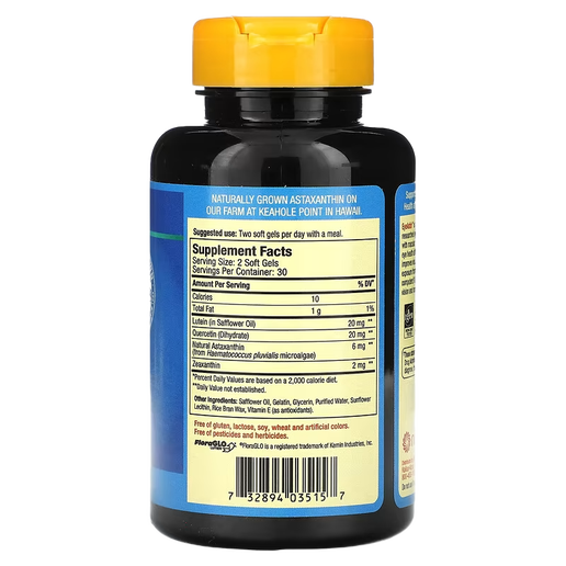 Nutrex Hawaii, BioAstin, EyeAstin, Hawaiian Astaxanthin, 6 mg, 60 Softgels (3 mg per Soft Gel)