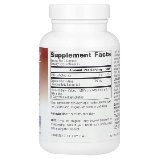 Planetary Herbals - Lions Mane - 90 capsules