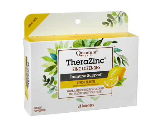 Quantum Health - TheraZinc® Foil-packed Lozenges (Lemon) - 24 Lozenges