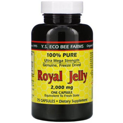 YS Organic Bee Farms - Royal Jelly Caps 2000 mg - 75 Caps