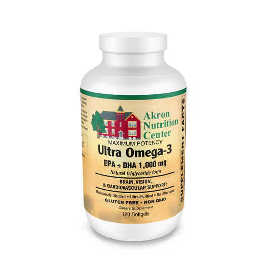 Akron Nutrition Center - Ultra Omega-3 Fish Oil - 120 Softgels