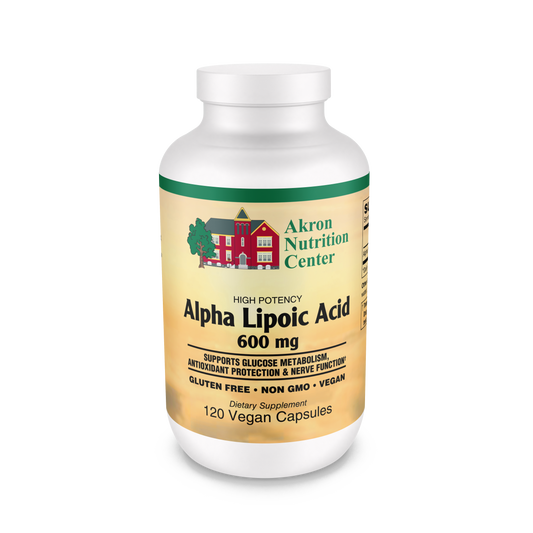 Akron Nutrition Center - Alpha Lipoic Acid 600mg - 120 VCaps