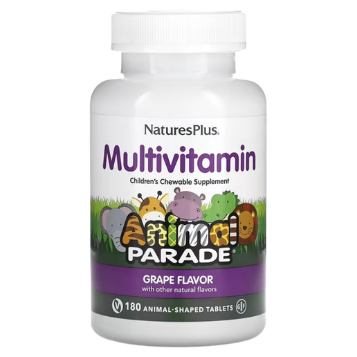NaturesPlus - Animal Parade Kids Multivitamin (Grape Flavored) - 180 tablets