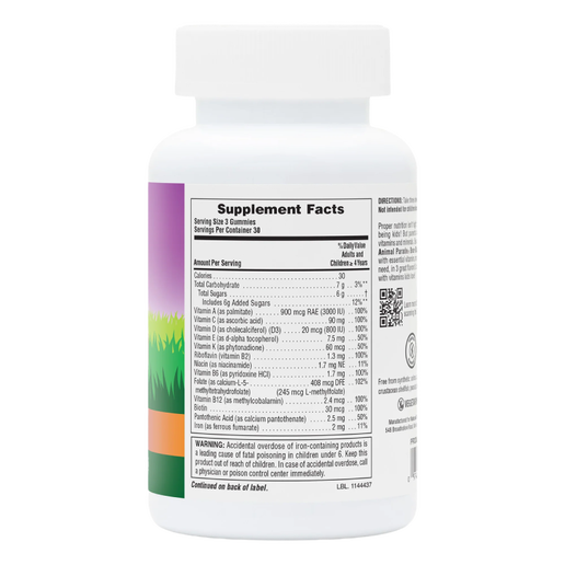 NaturesPlus - Animal Parade Multivitamin Gummies (Cherry Grape Orange) - 90 Gummies